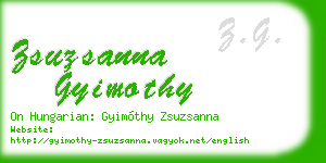 zsuzsanna gyimothy business card