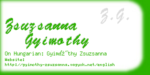 zsuzsanna gyimothy business card